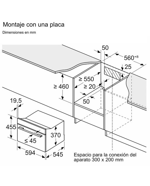 Micro-ondas com Grill Encastrável Siemens iQ700 CE732GXB1 de 36 Litros - Preto Preto-6