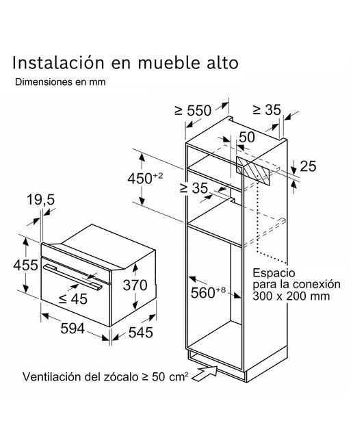 Micro-ondas com Grill Encastrável Siemens iQ700 CE732GXB1 de 36 Litros - Preto Preto-7