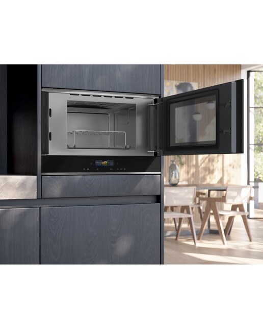 Micro-ondas com Grill Encastrável Siemens iQ700 BE732R1B1 de 21 Litros - Preto Preto-5