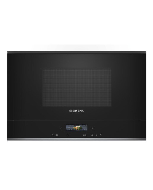 Micro-ondas com Grill Encastrável Siemens iQ700 BE732L1B1 de 21 Litros - Preto Preto-1