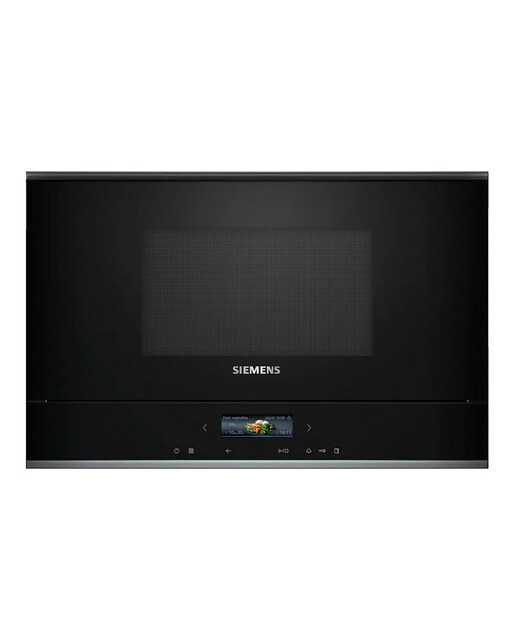 Micro-ondas com Grill Encastrável Siemens iQ700 BF722R1B1 de 21 Litros - Preto Preto-1