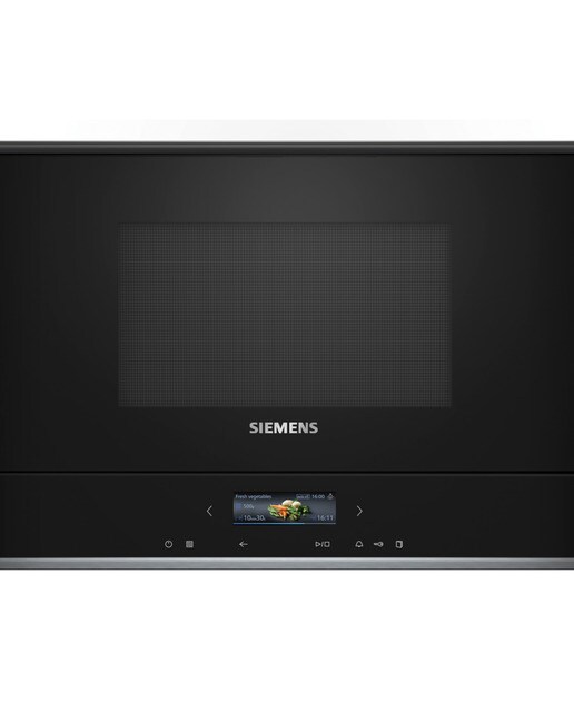 Imagem 0 de Micro-ondas Encastrável Siemens iQ700 BF722L1B1 de 21 Litros - Preto