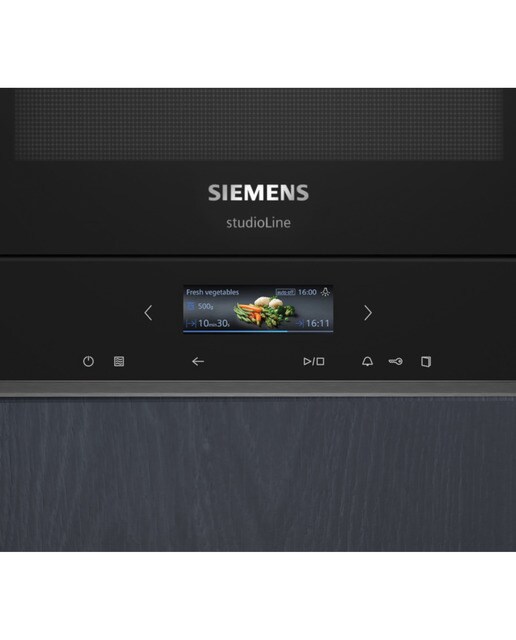 Micro-ondas Encastrável Siemens iQ700 BF722L1B1 de 21 Litros - Preto Preto-3