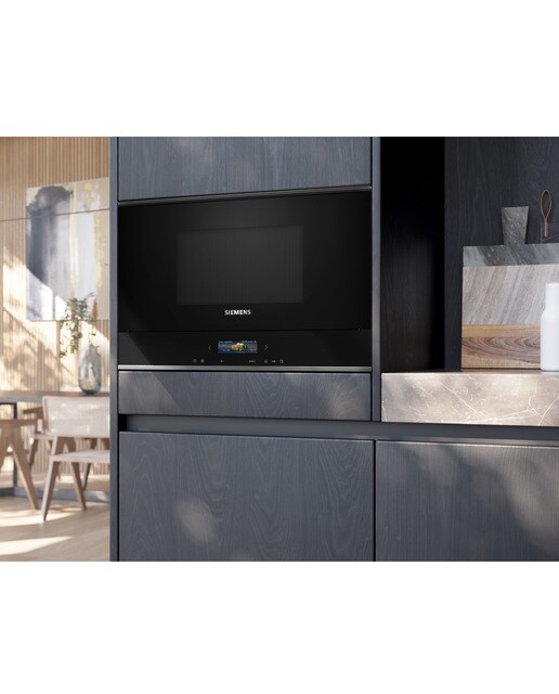 Micro-ondas Encastrável Siemens iQ700 BF722L1B1 de 21 Litros - Preto Preto-6