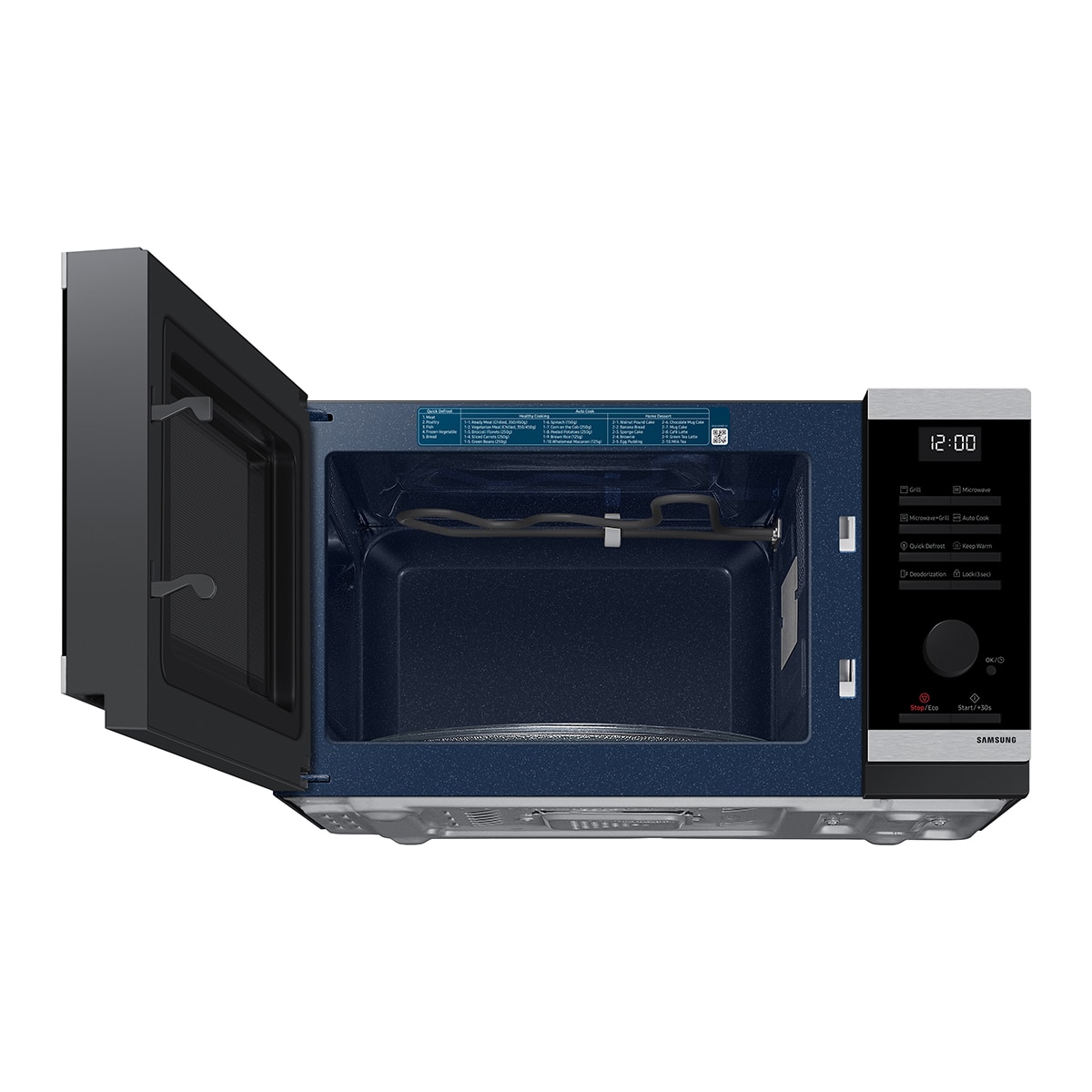 Microondas Samsung 23 litros, con grill - MG23DG4524ATE1 Negro-6