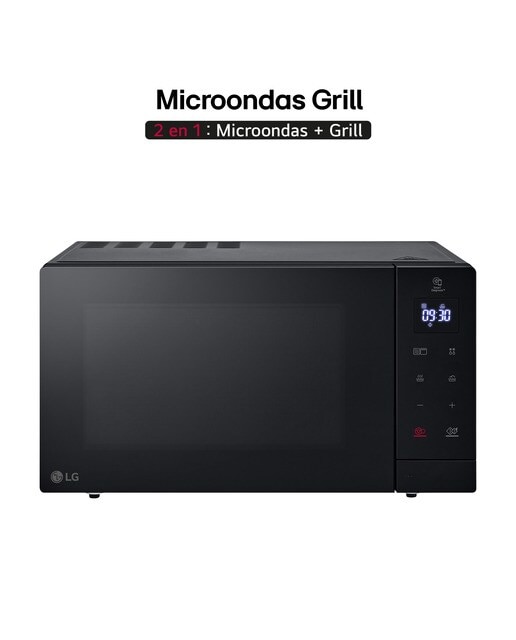 Microondas LG 30 litros, grill, 900 w - MH7032JAS Negro-4