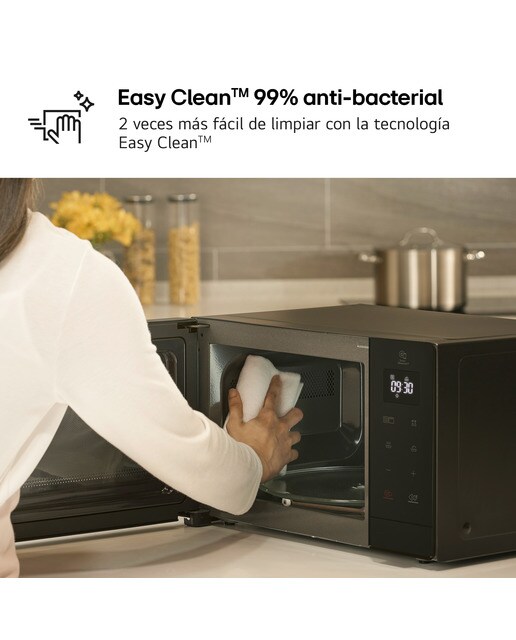 Microondas LG 30 litros, grill, 900 w - MH7032JAS Negro-6