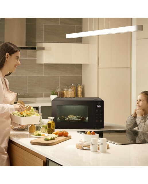 Microondas LG 30 litros, grill, 900 w - MH7032JAS Negro-14