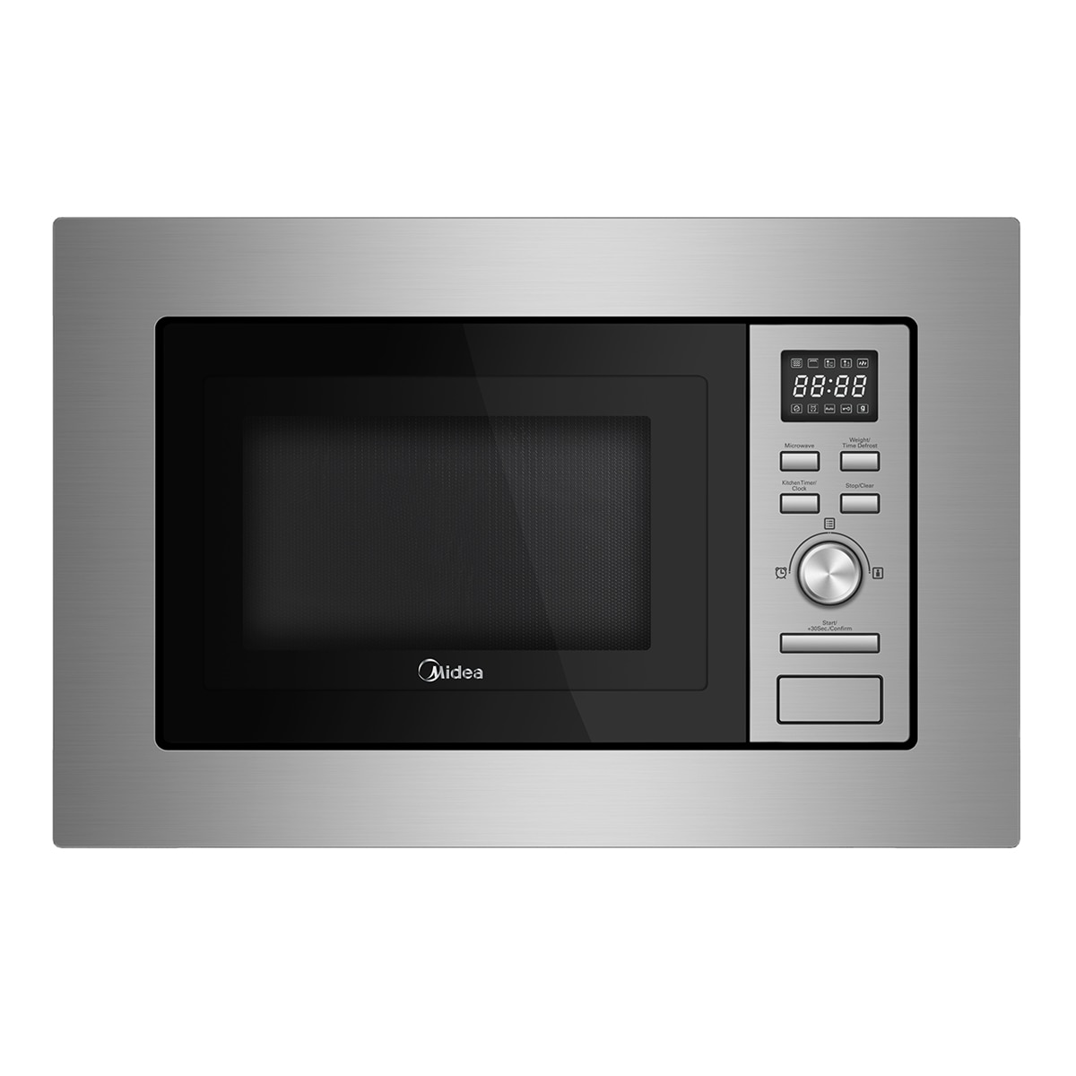 Midea - Microondas integrable Midea 17 litros, con grill - MBMAG720A-X.