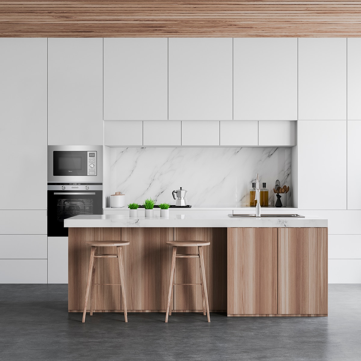 Micro-ondas com Grill Encastrável Midea MBMAG720A-X de 17 Litros - Inox Inox-9