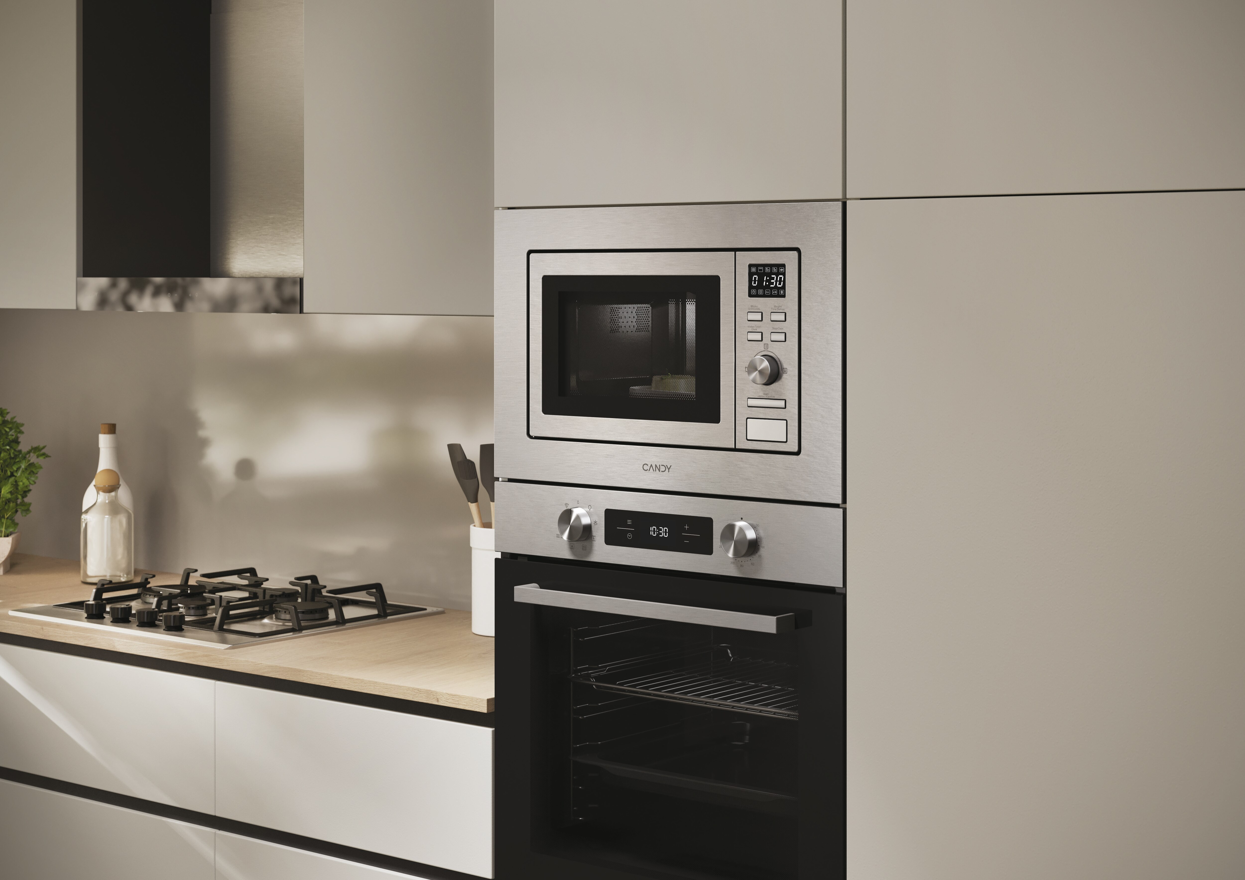 Micro-ondas Encastrável com Grill Candy CA20FMW7NG de 20 Litros - Inox Inox-7