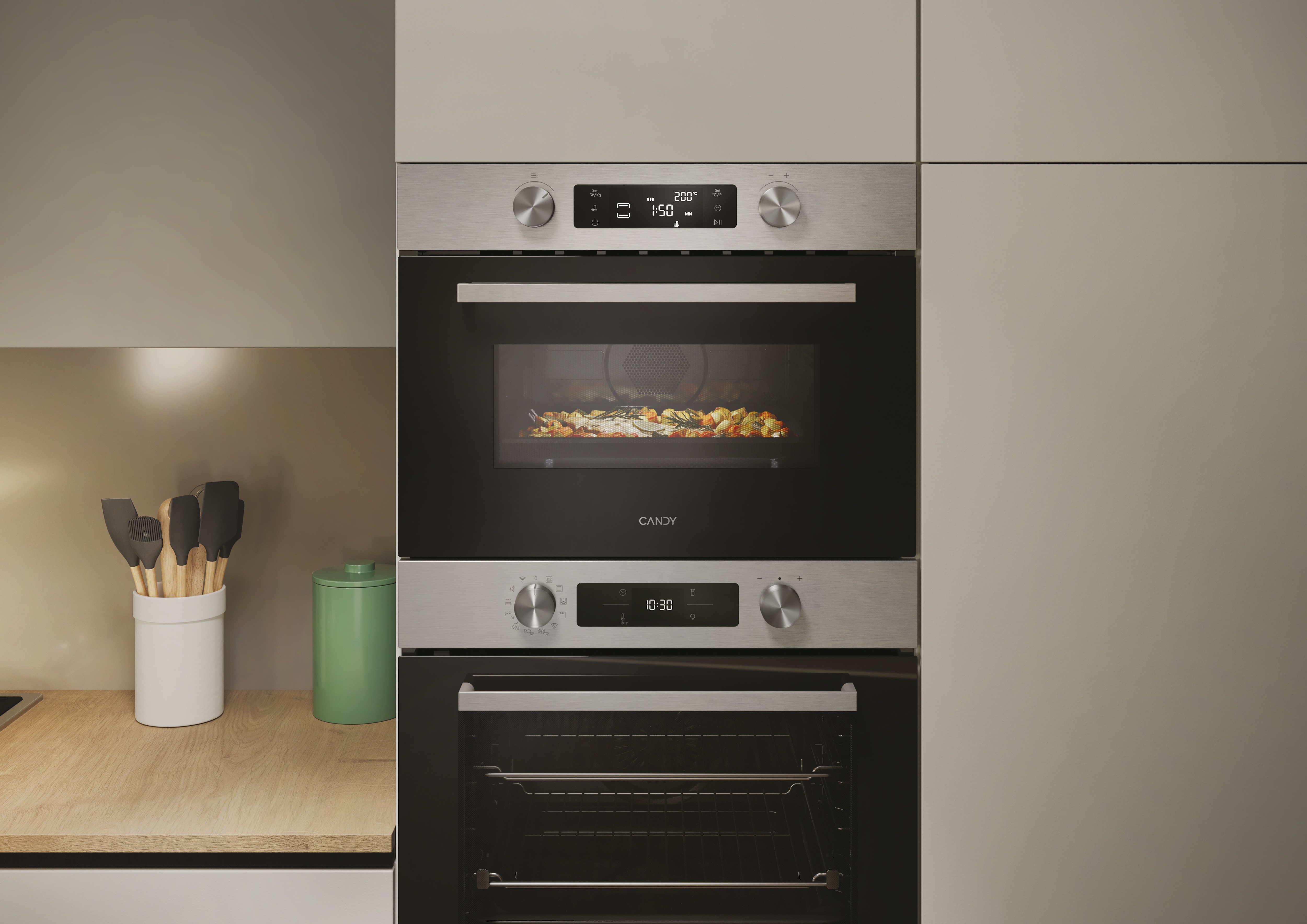 Micro-ondas Encastrável com Grill Candy CA4MWNBB6N de 44 Litros - Inox Inox-6