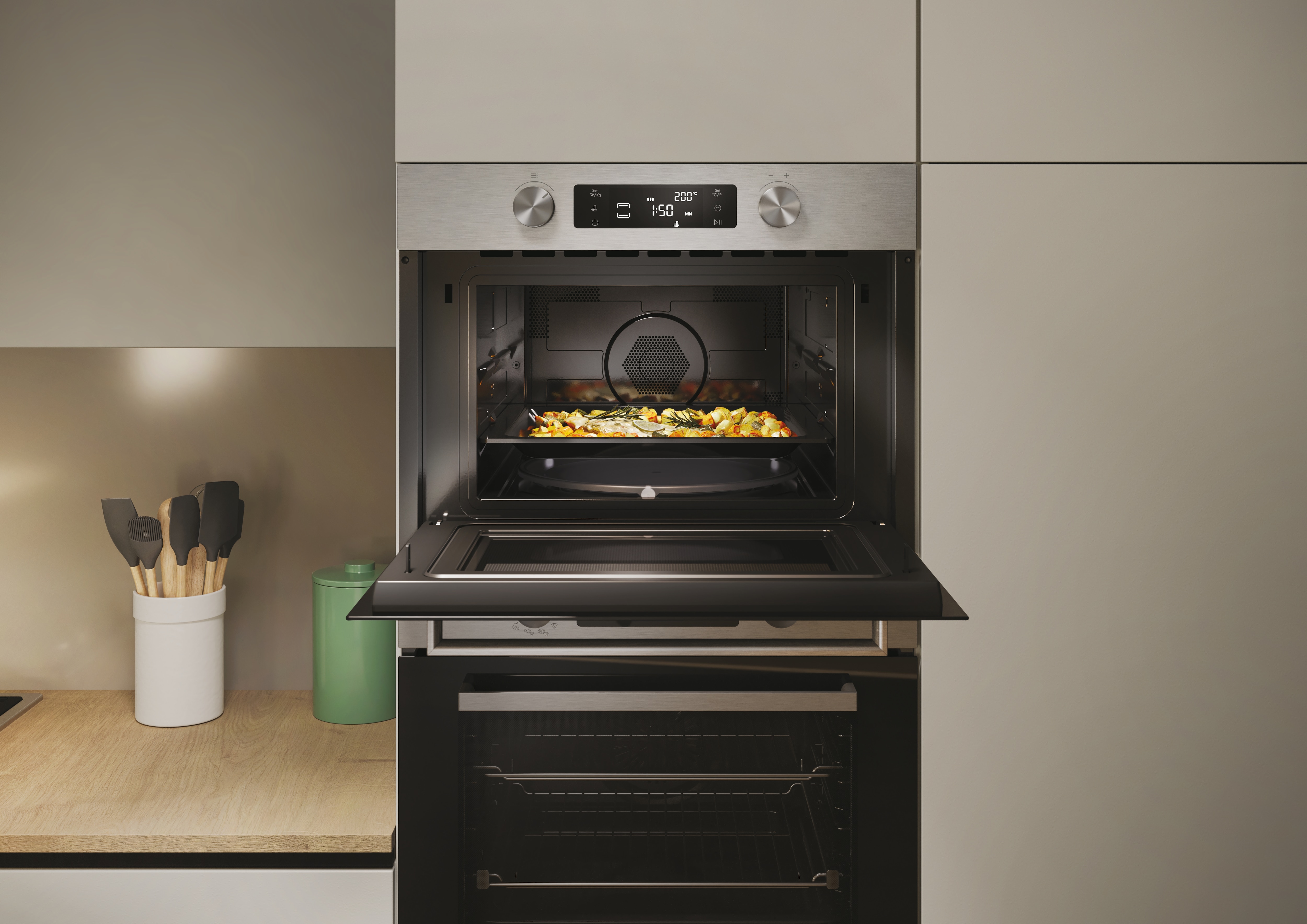 Micro-ondas Encastrável com Grill Candy CA4MWNBB6N de 44 Litros - Inox Inox-7