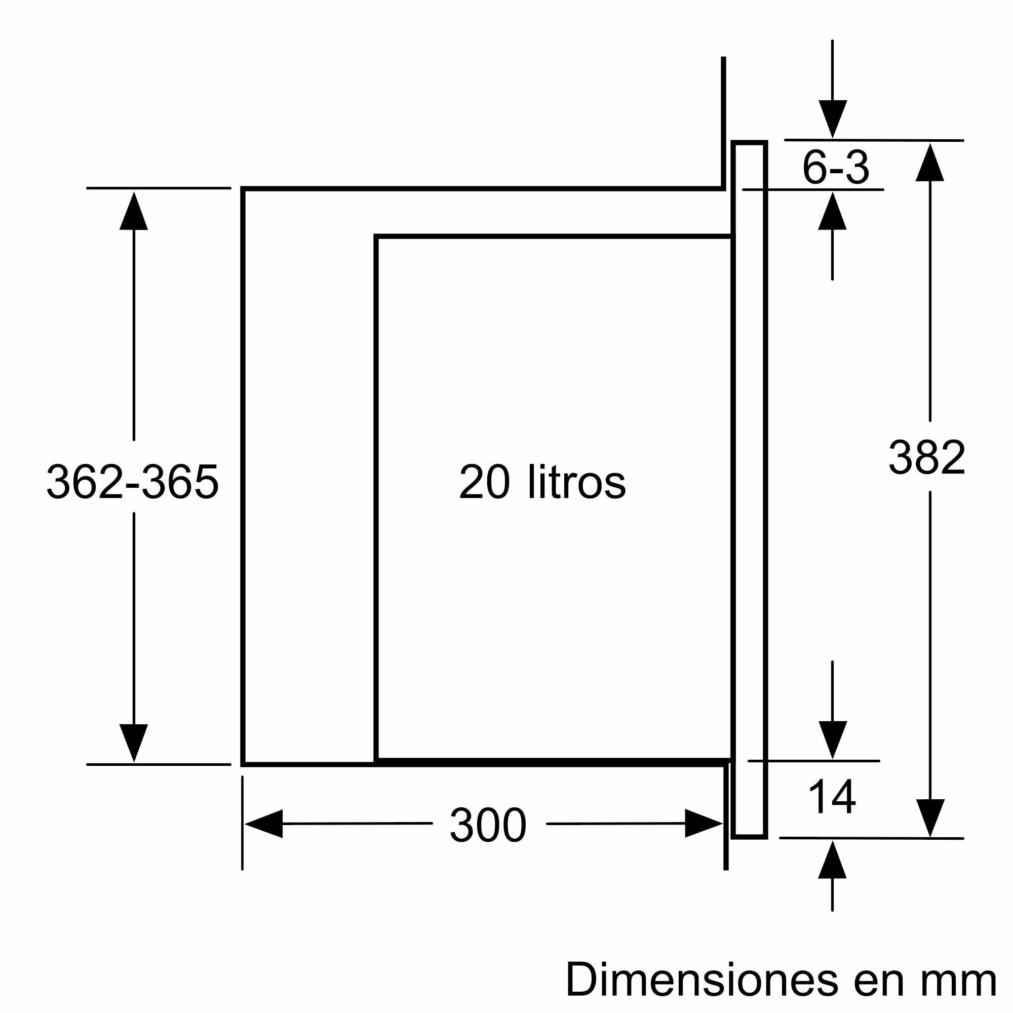 Micro-ondas com Grill Encastrável Balay 3CG4175G3 e de 25 Litros - Preto Preto-6