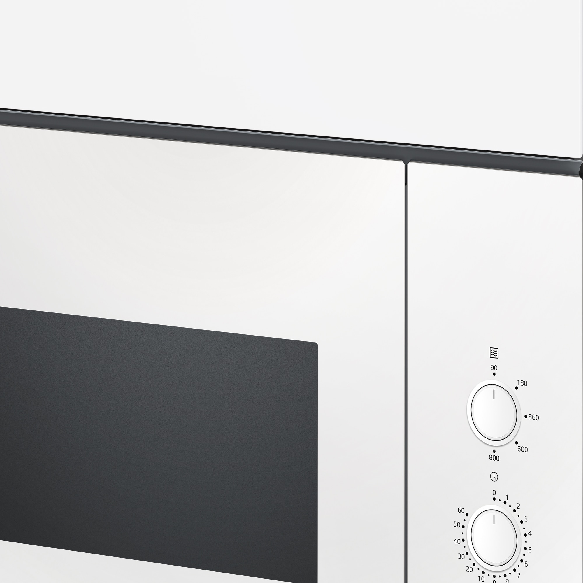 Micro-ondas Encastrável Balay 3CP5002N3 de 20 Litros - Vidro Preto Cristal branco-5