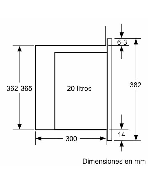 Micro-ondas com Grill Encastrável Siemens iQ300 BE623LMB3 Hidrolítico de 800 W e Capacidade de 20 Litros - Preto Vidro preto-6