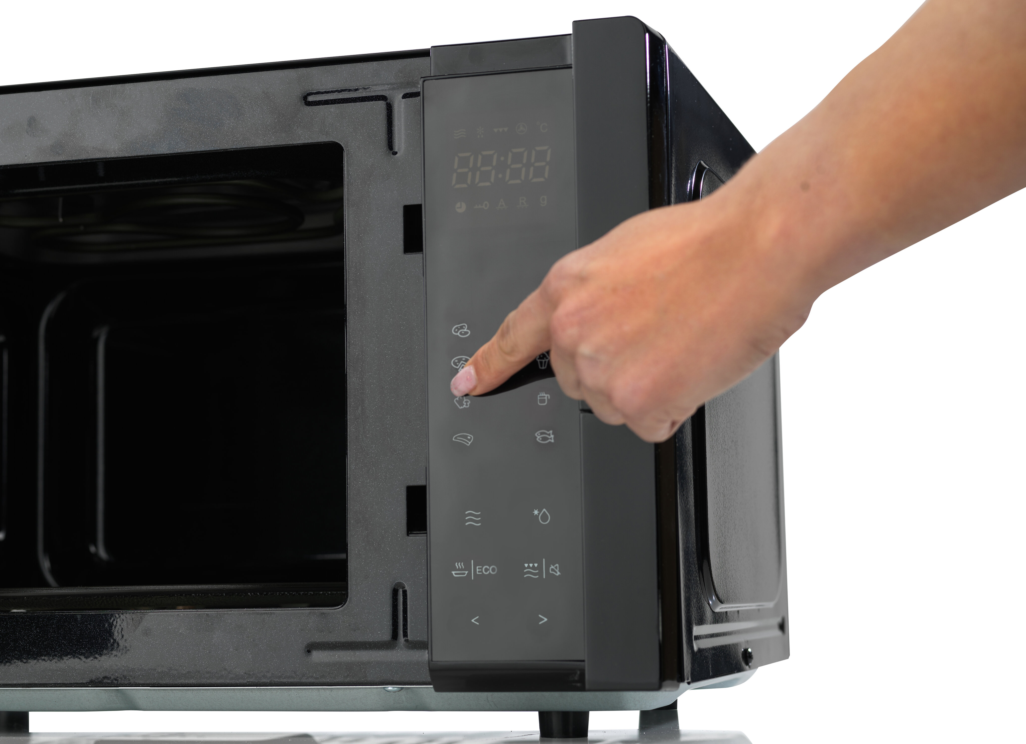 Microondas Hisense 25 litros y grill - H25MOBS4HGI - Negro Negro-6
