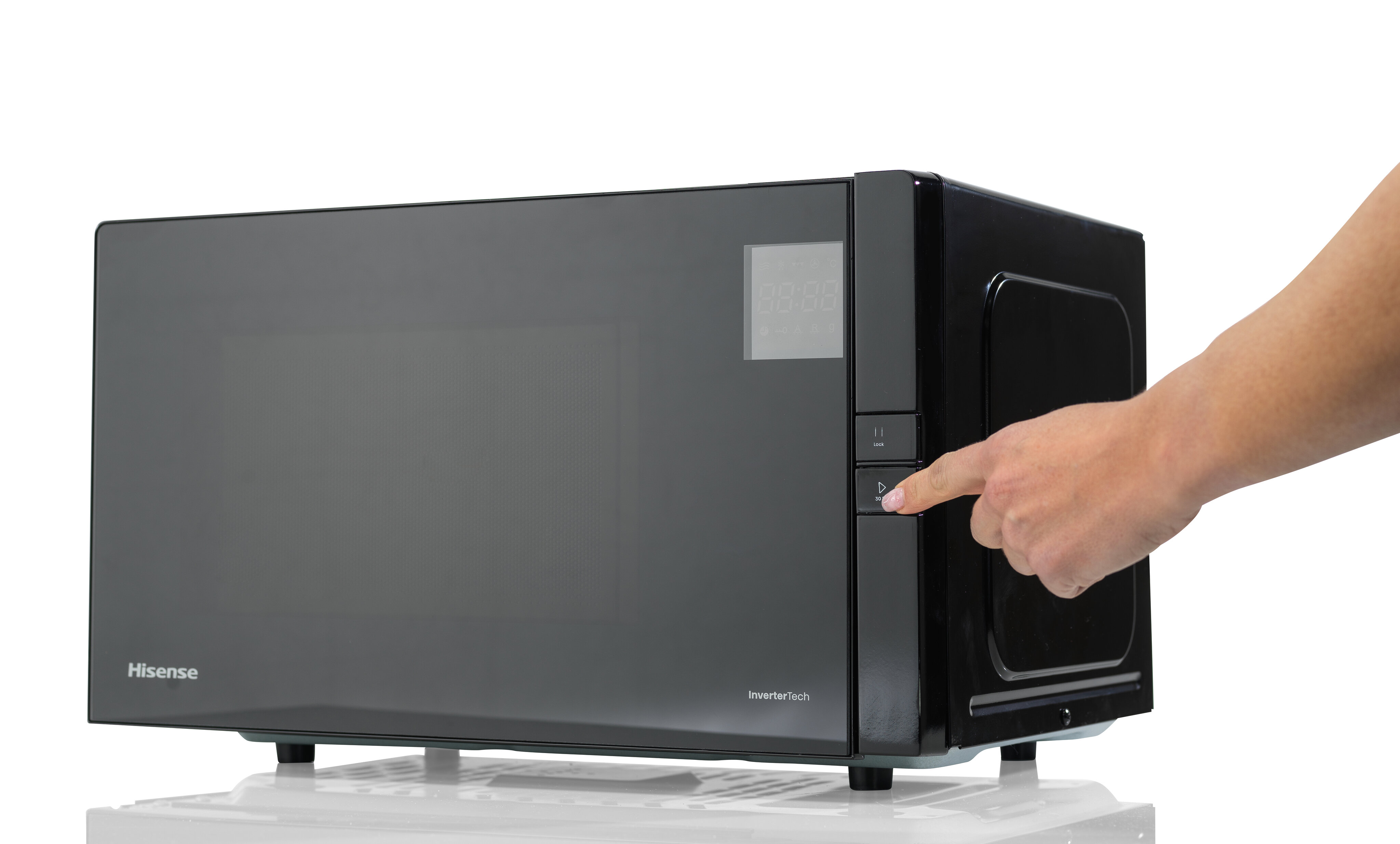 Microondas Hisense 25 litros y grill - H25MOBS4HGI - Negro Negro-7