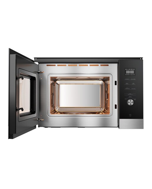 Micro-ondas com Grill Encastrável Midea MBMTG925E-X Inverter e de 25 Litros - Inox e Vidro Preto Vidro preto-3