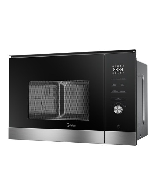Micro-ondas com Grill Encastrável Midea MBMTG925E-X Inverter e de 25 Litros - Inox e Vidro Preto Vidro preto-5