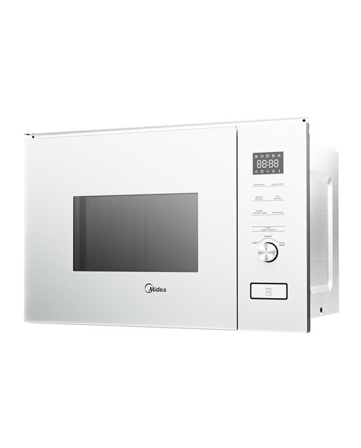 Micro-ondas com Grill Encastrável Midea MBMTG820H-X de 20 Litros - Inox e Vidro Preto Branco-6
