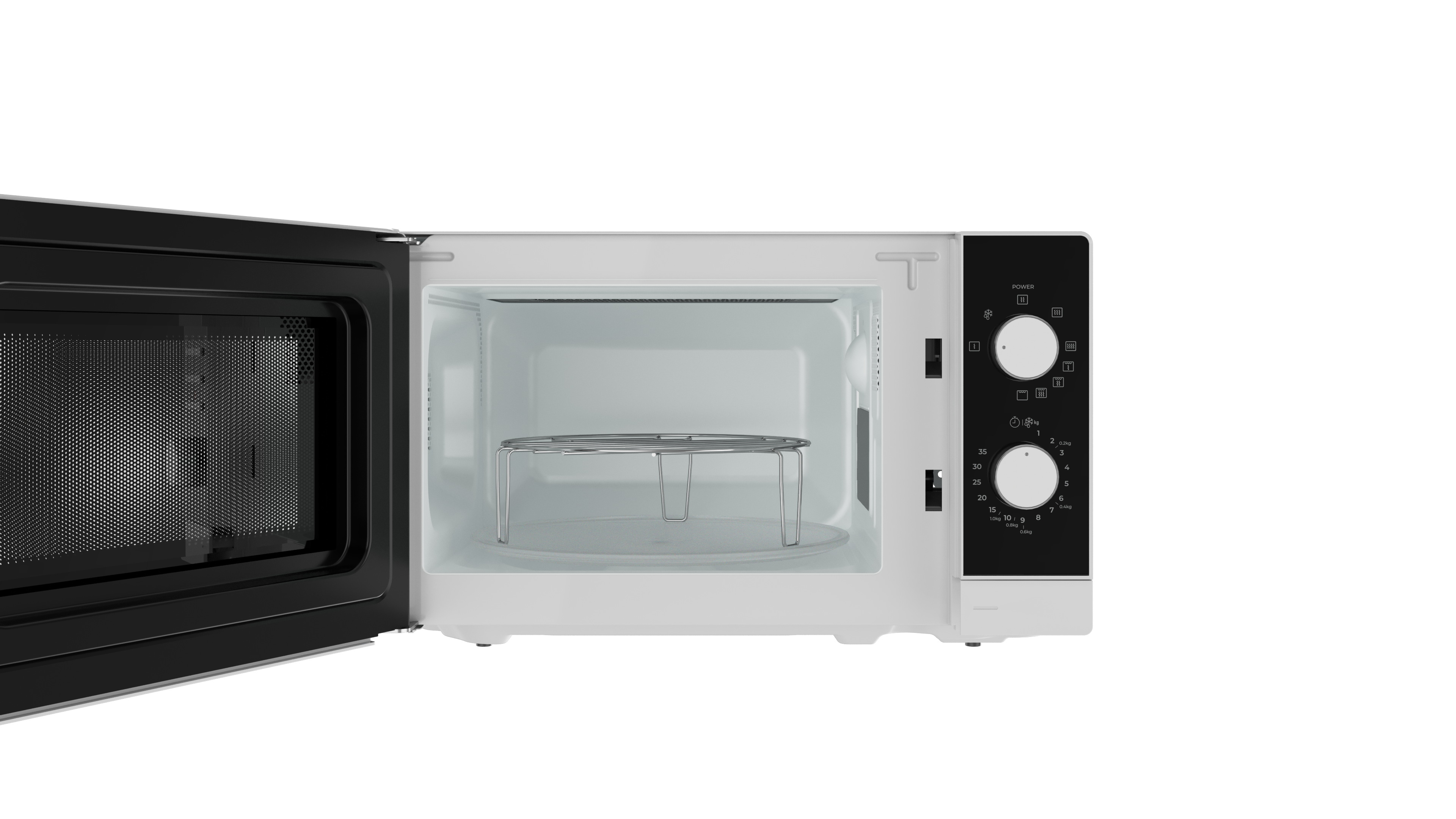 Microondas Teka 20 litros con 5 niveles de potencia - MW FS20 G Blanco-5