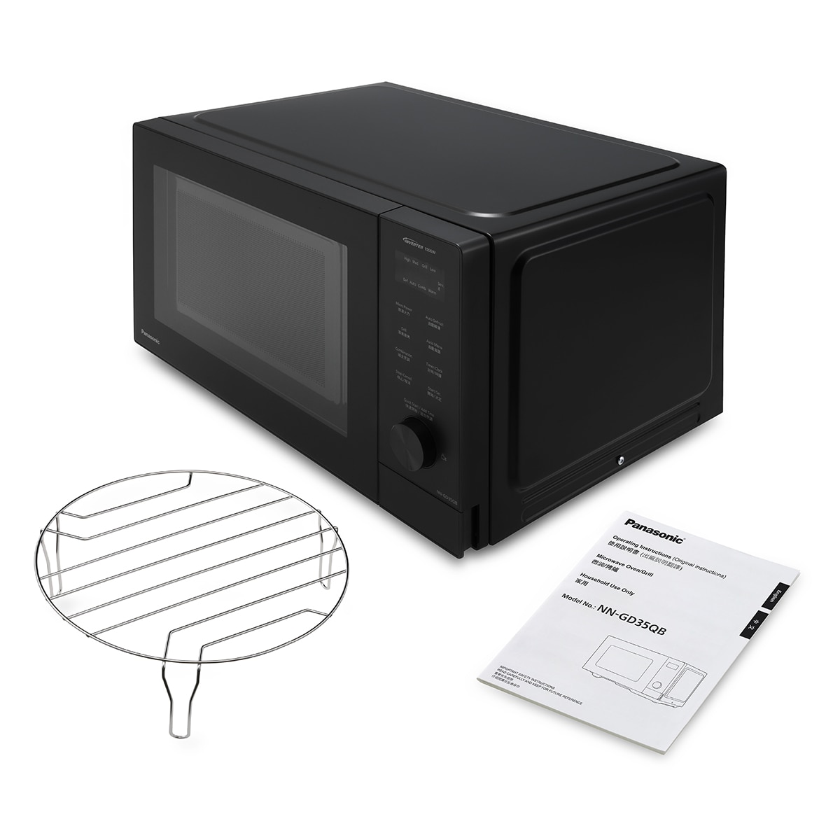 Microondas Panasonic 29 litros y grill - NN-GD35QBEPG 6