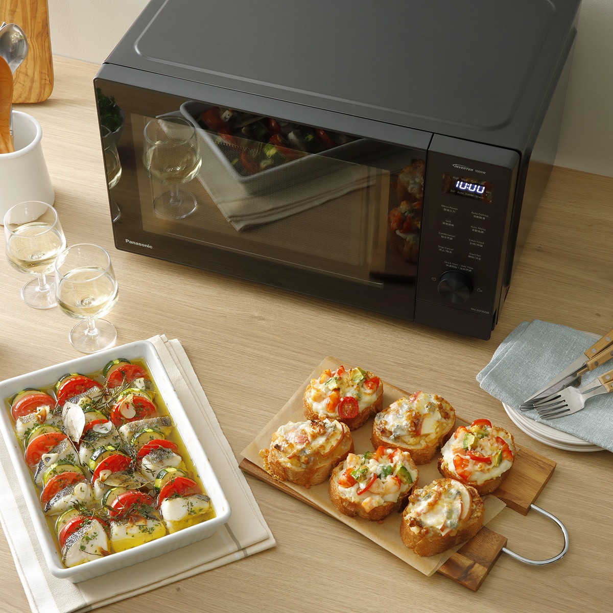 Microondas Panasonic 29 litros y grill - NN-GD35QBEPG 10