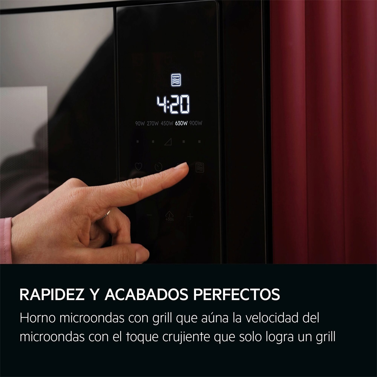 Micro-ondas com Grill AEG OS5MG20EB Convecção - Preto Preto-4