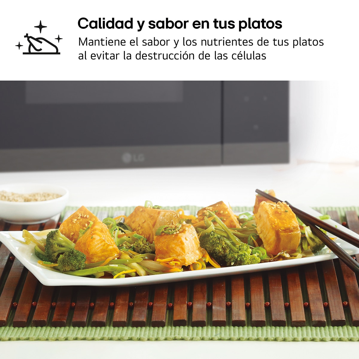 Microondas integrable LG de 25 litros y con grill - MG7Z2593 - Cristal negro Cristal negro-6