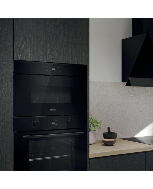 Microondas integrable Haier 24 litros y grill - H38SIDBF7XS - Negro Negro-4