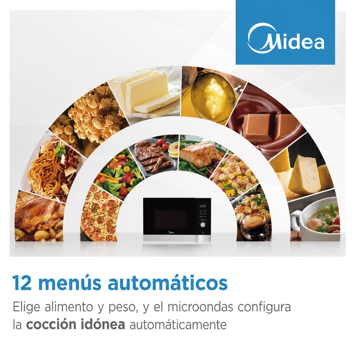 Micro-ondas com Grill Encastrável Midea MBMTG925H-BK com Digital Inverter e de 25 Litros - Preto Preto-5