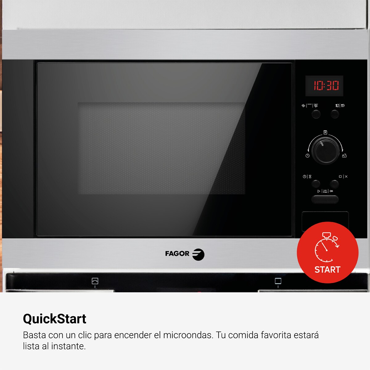 Micro-ondas Encastrável com Grill Fagor 3MWB-25BEGX Classic de 25 Litros 5