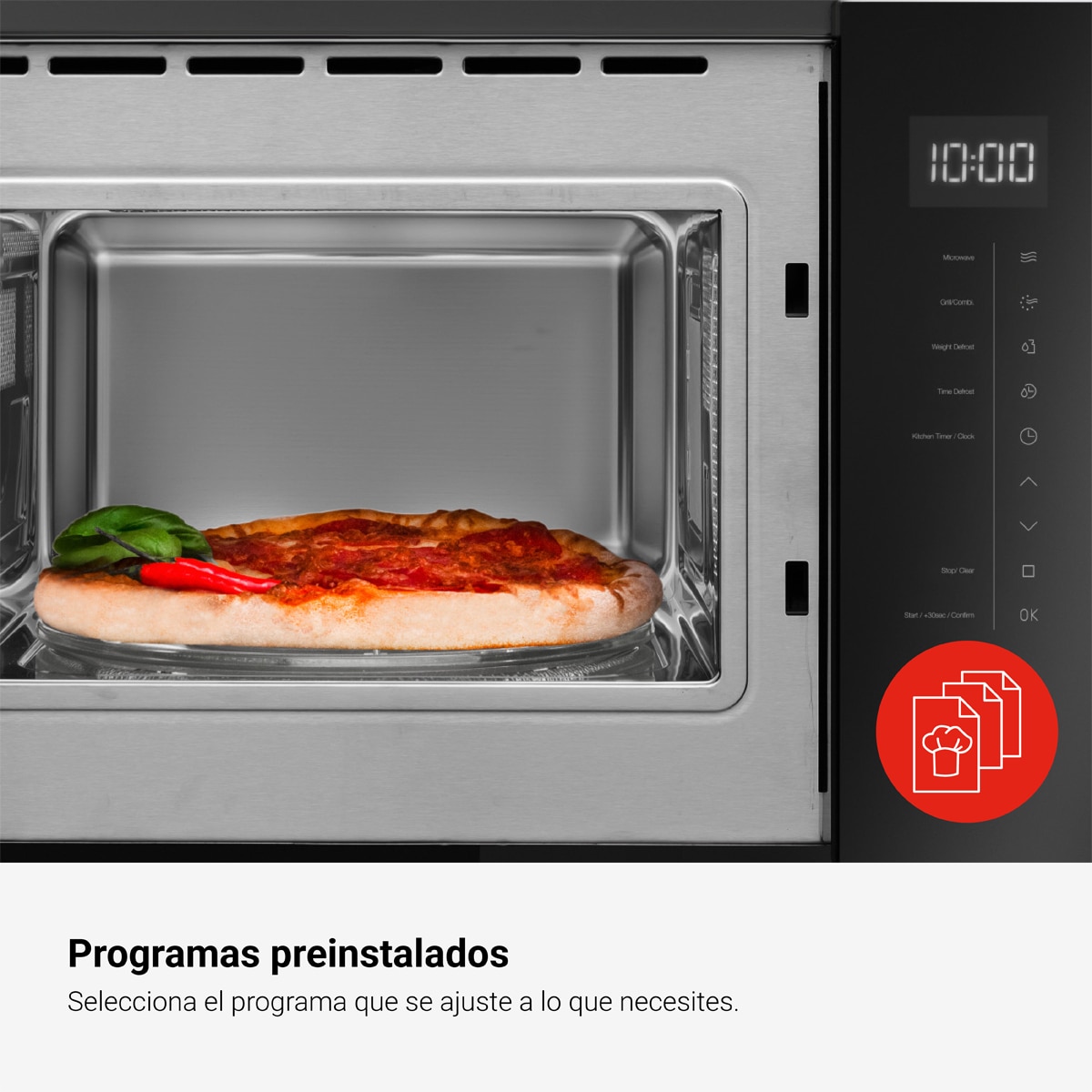 Micro-ondas com Grill Encastrável Fagor 4MWB-25MTCGN de 25 Litros - Preto Preto-9