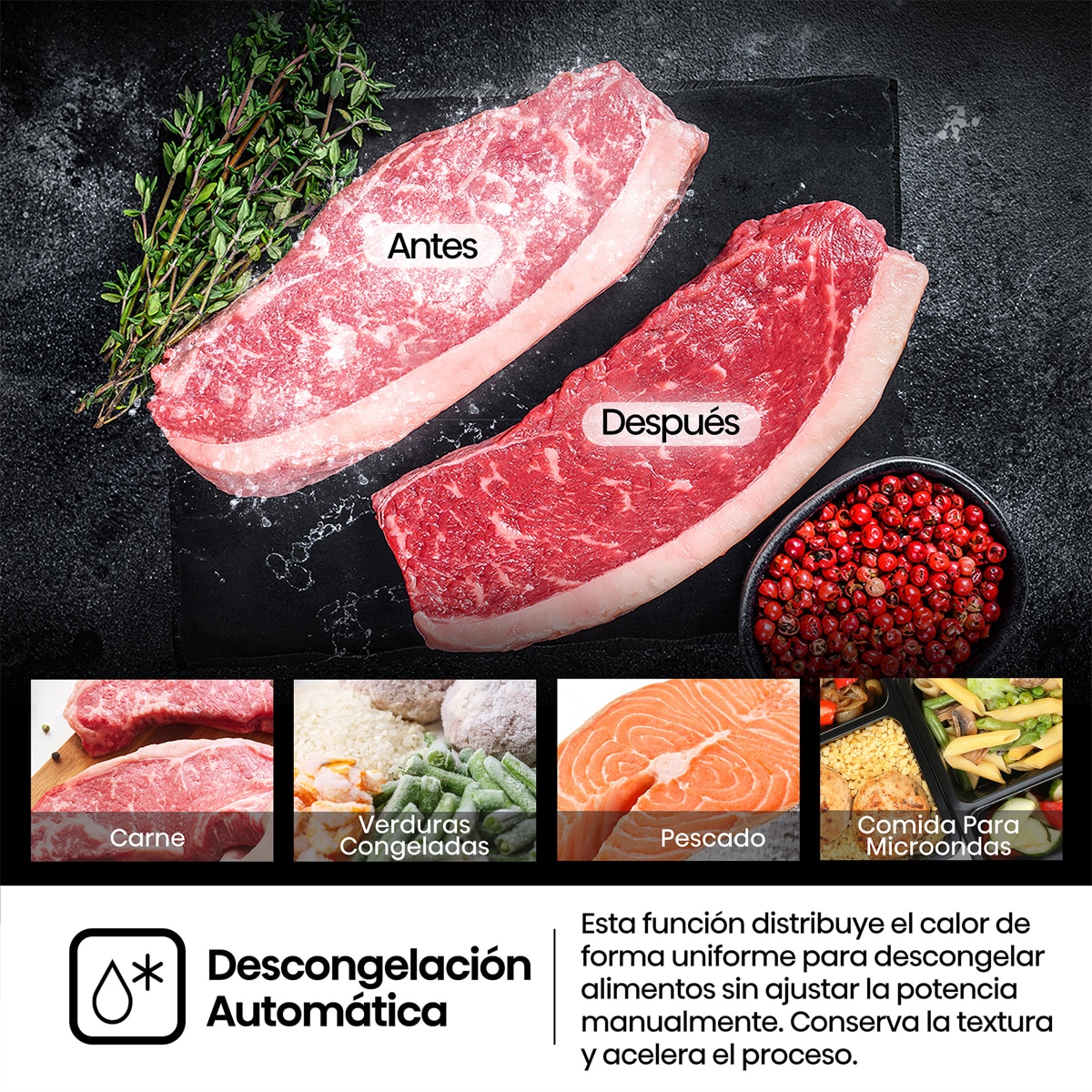 Microondas integrable Hisense 20 litros y grill - BIM320G52BG - Cristal negro Cristal negro-5