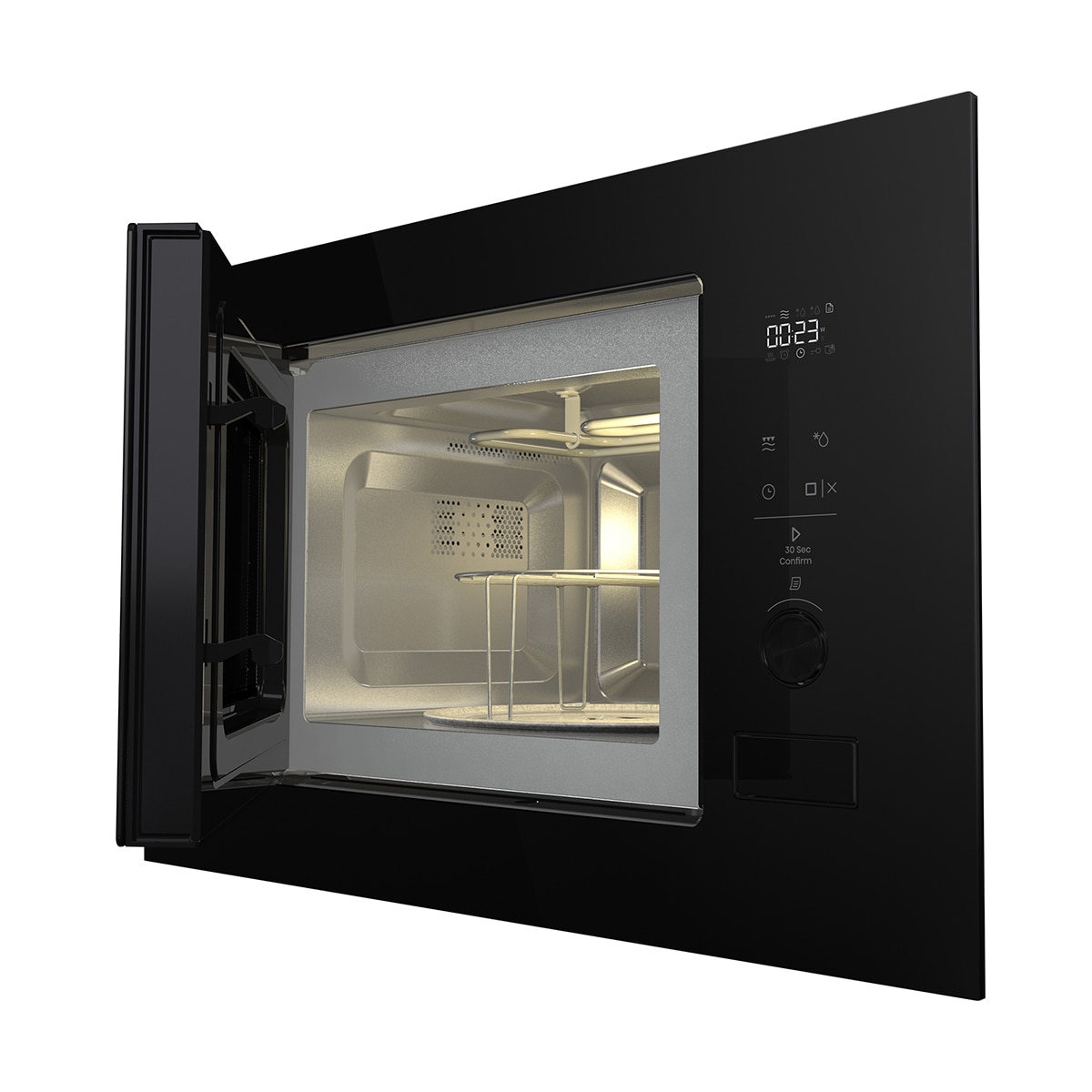 Microondas integrable Hisense 20 litros y grill - BIM320G52BG - Cristal negro Cristal negro-15