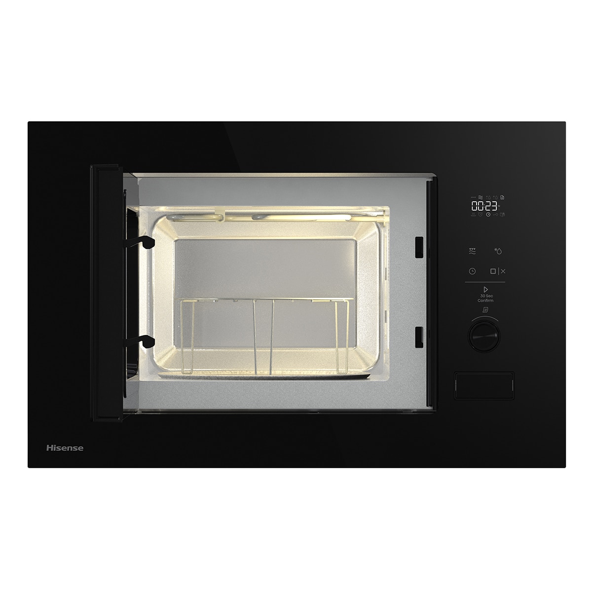Microondas integrable Hisense 20 litros y grill - BIM320G52BG - Cristal negro Cristal negro-16