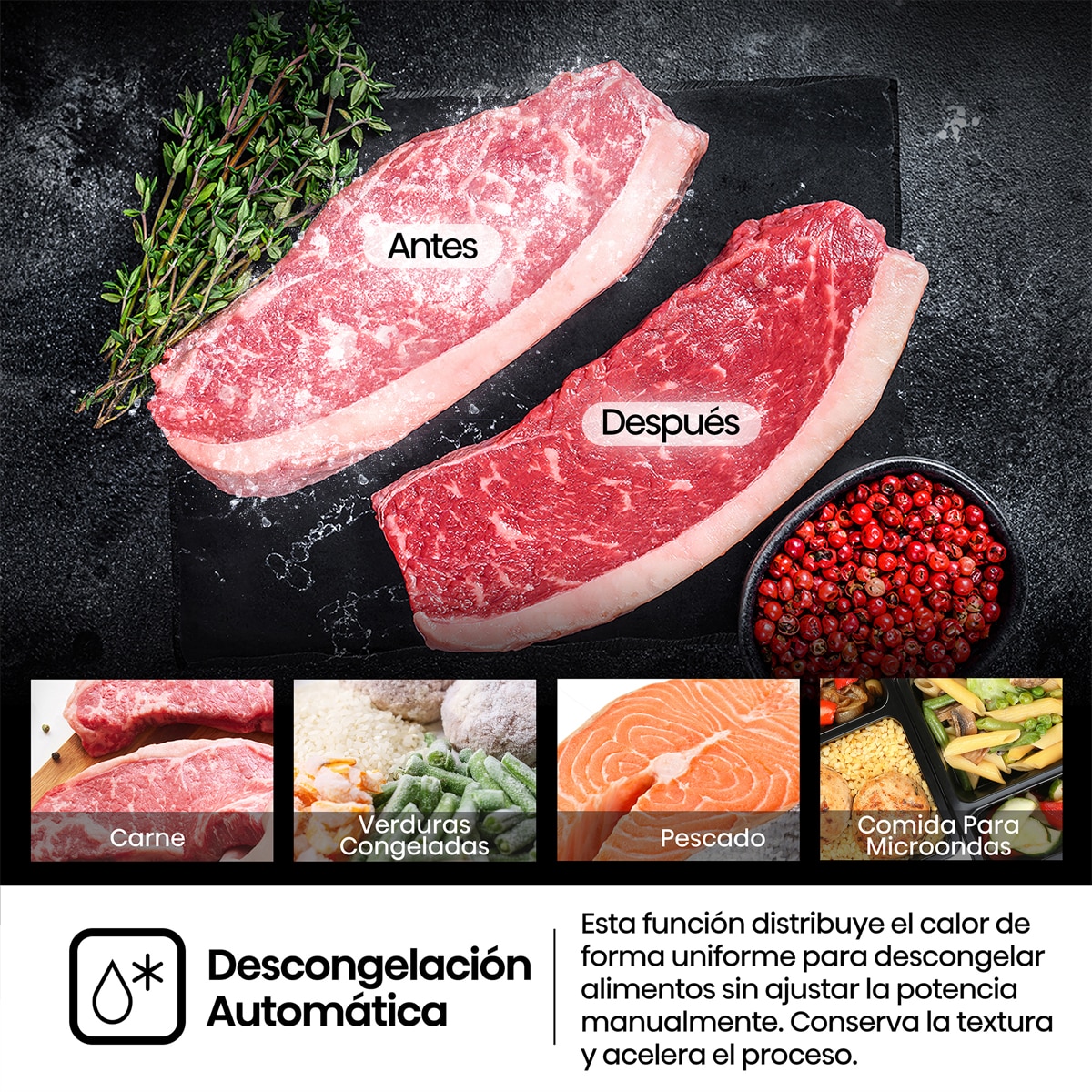 Microondas integrable Hisense 20 litros y grill - BIM320G52WG - Cristal blanco Cristal blanco-5