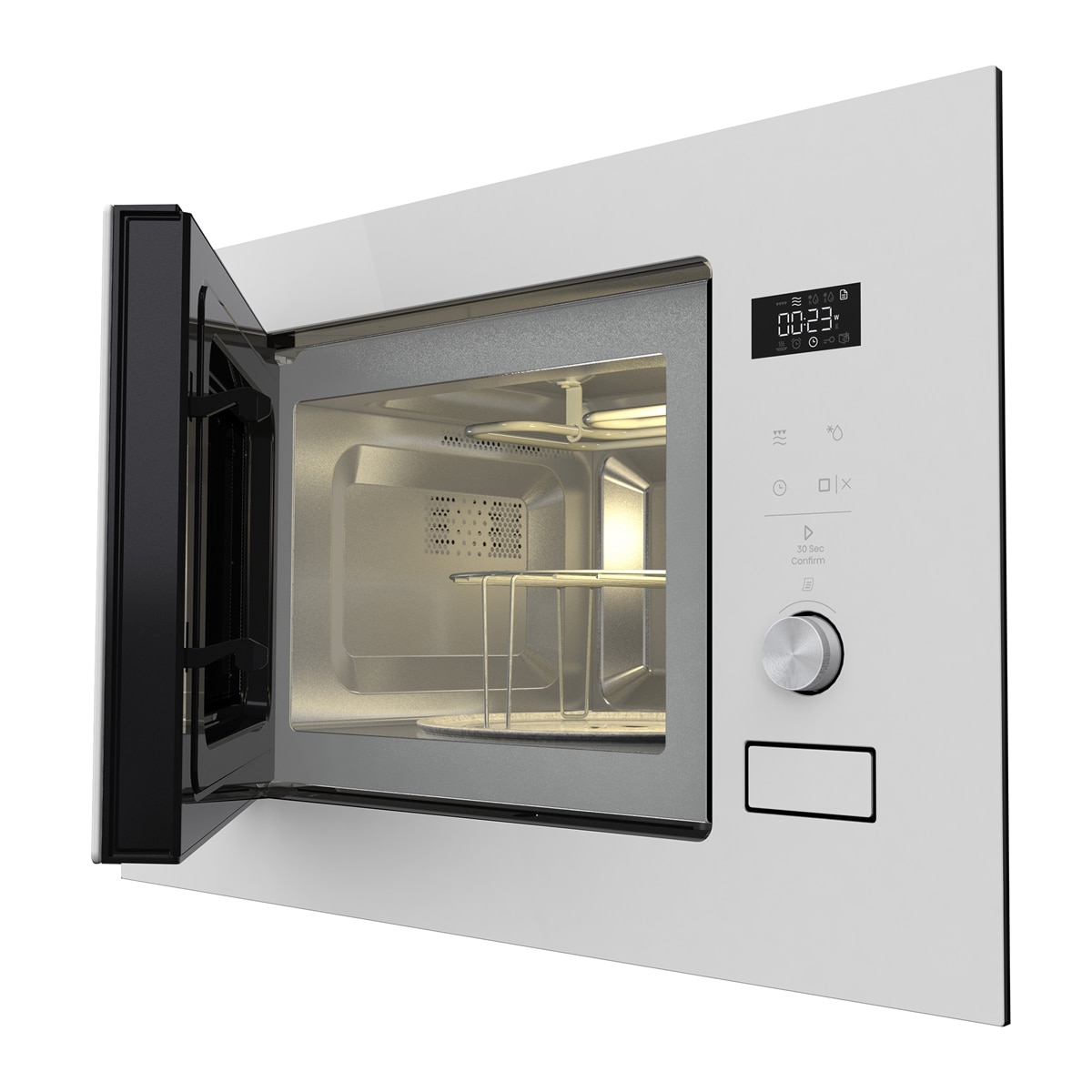Microondas integrable Hisense 20 litros y grill - BIM320G52WG - Cristal blanco Cristal blanco-15