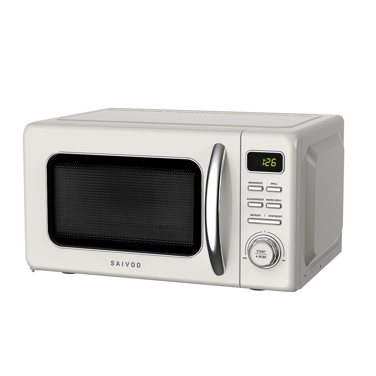 Microondas Saivod Retro de 20 L con función grill y control digital - MSGR-2726C 3