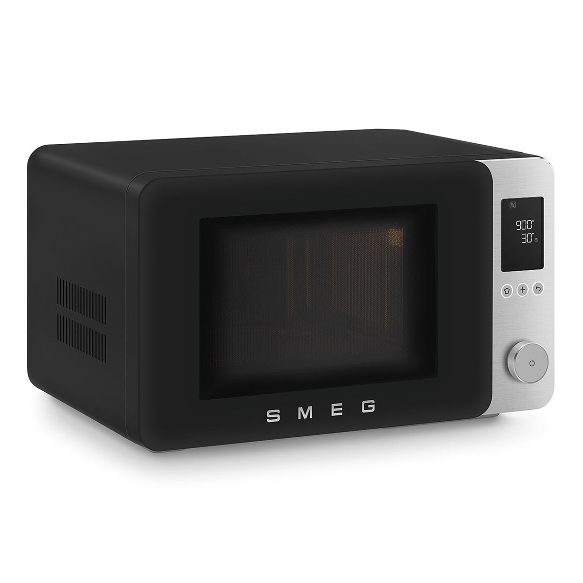 Microondas Smeg 27 litros, grill y 9 funciones negro mate - MOC02BLMEU Negro mate-3