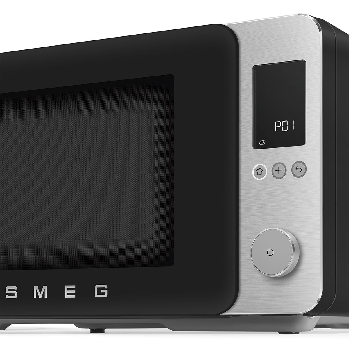 Microondas Smeg 27 litros, grill y 9 funciones negro mate - MOC02BLMEU Negro mate-5