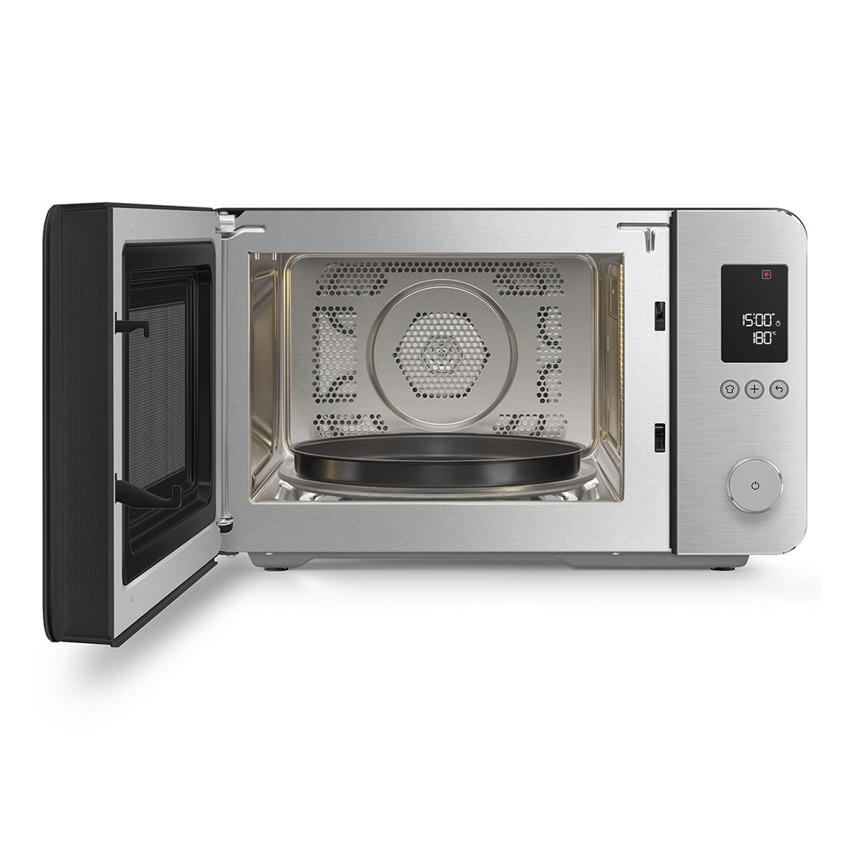 Microondas Smeg 27 litros, grill y 9 funciones negro mate - MOC02BLMEU Negro mate-6