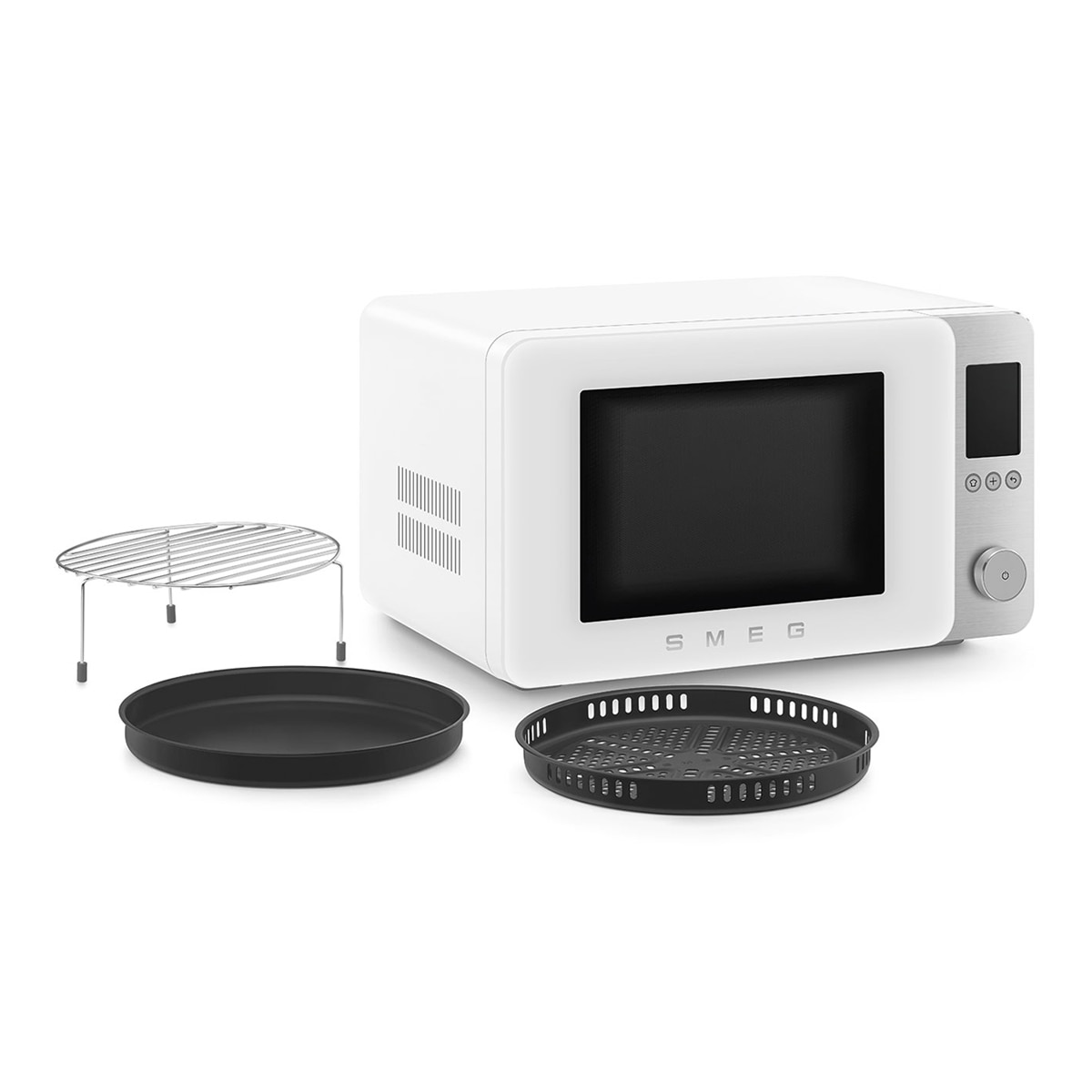 Microondas Smeg 27 litros, grill y 9 funciones blanco mate - MOC02WHMEU Blanco mate-10