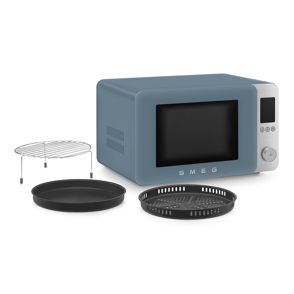 Microondas Smeg 27 litros, grill y 9 funciones azul tormenta - MOC02SBMEU - Azul Tormenta Azul Tormenta-10