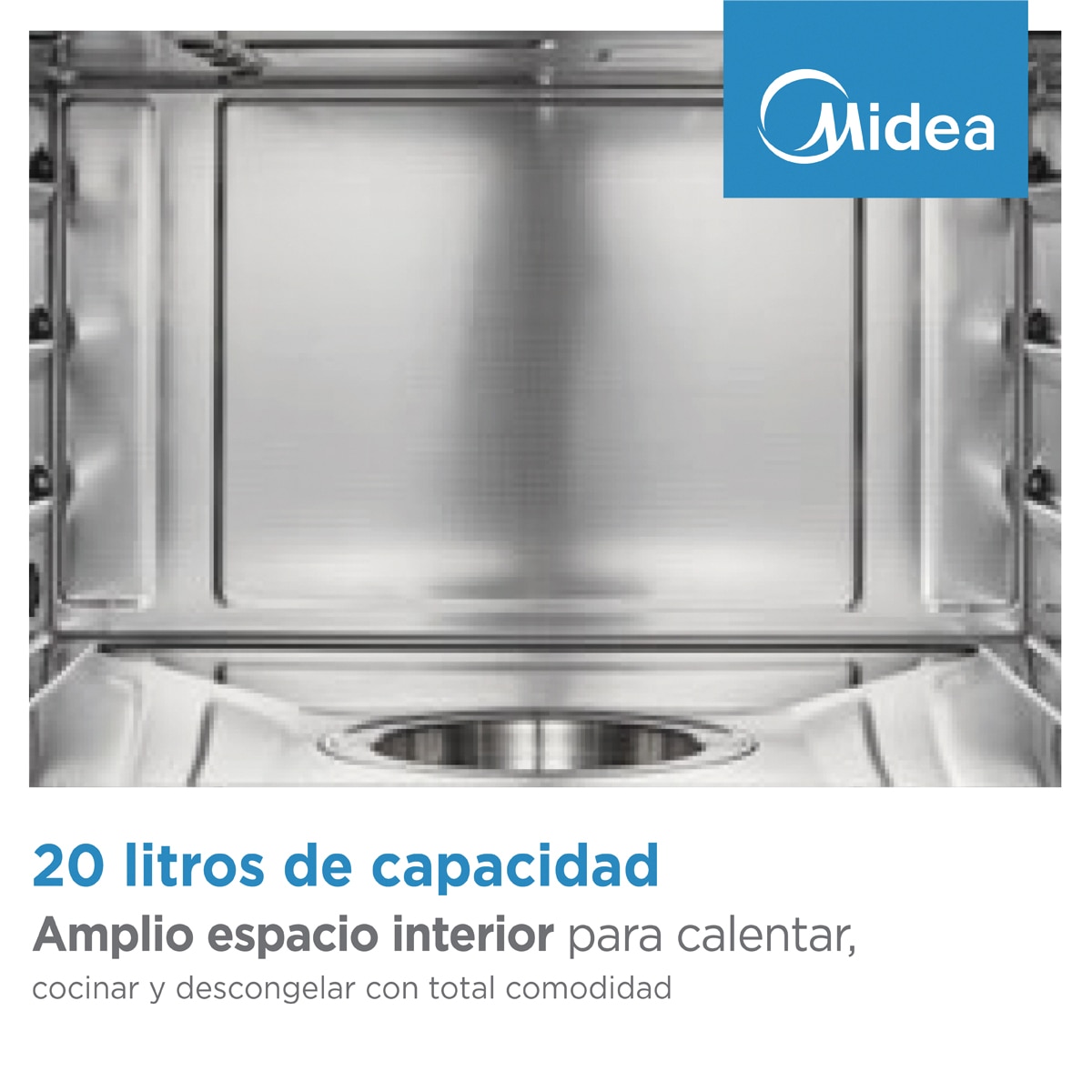 Micro-ondas com Grill Encastrável Midea MBO-TG20MASE(SS) de 20 Litros - Inox Inox-3