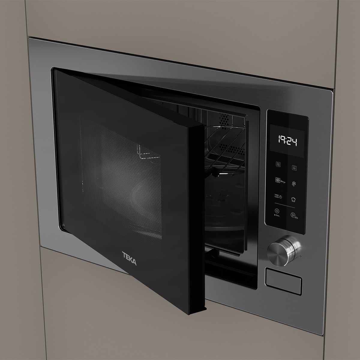 Imagen 7 de Microondas integrable Teka con grill, 34 litros, convección, AirFry - MLEG 834 GC FI SS - Acero Inox Acero Inox