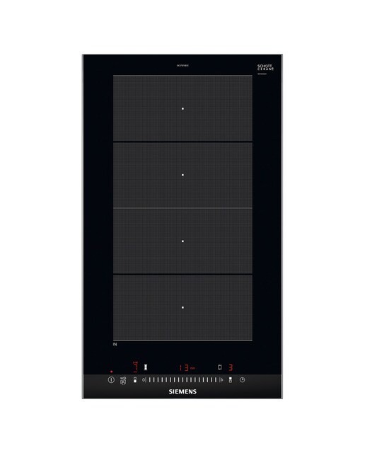 Placa Modular de Indução Flexinduction Siemens iQ700 EX375FXB1E de 1 Zona e de 30 cm - Preto Preto-1