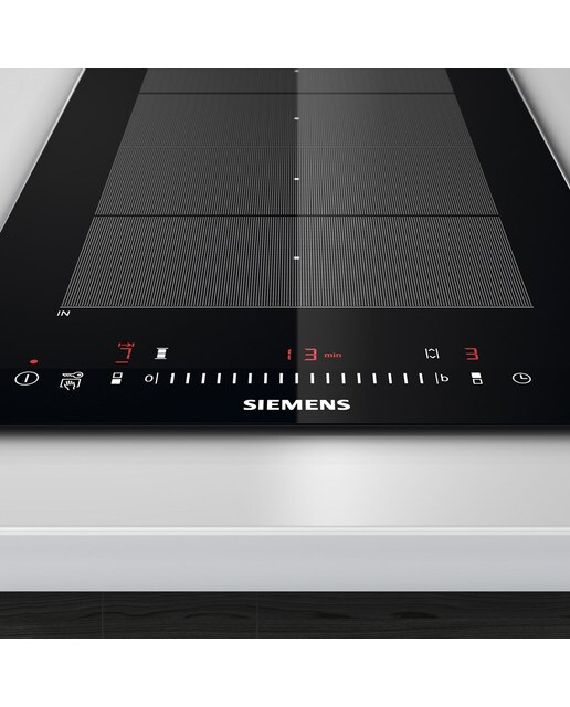 Placa Modular de Indução Flexinduction Siemens iQ700 EX375FXB1E de 1 Zona e de 30 cm - Preto Preto-4