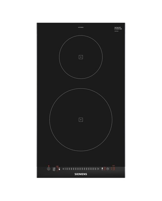 Placa Modular de Indução Siemens iQ100 EH375FBB1E com 2 Zonas e de 30 cm - Preto Preto-1